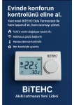 Bitech SS331RF Kombi Oda Termostatı Kablosuz (Universal Kombi Uyumu)