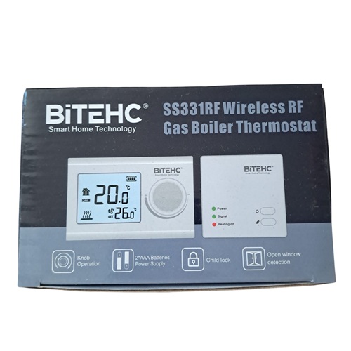 Bitech SS331RF Kombi Oda Termostatı Kablosuz (Universal Kombi Uyumu) 3 Bitech SS331RF Kombi Oda Termostatı Kablosuz (Universal Kombi Uyumu)