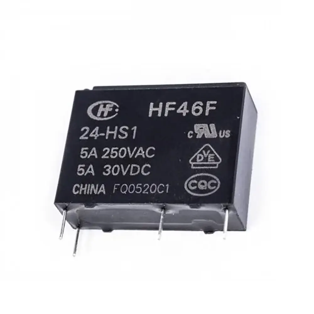 Kombi Rölesi 24Volt HF46F-24-HS1T-24VDC 5 Amper Kombi Rölesi 24Volt HF46F/24-HS1T-24VDC 5 Amper