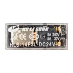 Kombi Rölesi HLS-14F3L-24Volt 5Amper 8 Pin Şeffaf Çift Kontak