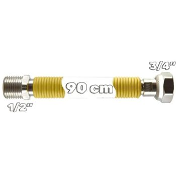 Kombi Şofben Gaz Hortumu Flex 1/2″ x 3/4″ x 90 cm