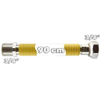 Kombi Şofben Gaz Hortumu Flex 3-4 x 3-4 90 cm