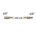 Ocak Doğalgaz Bağlantı Hortumu Flex 1-2 x 1-2 100 cm