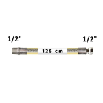 Ocak Doğalgaz Bağlantı Hortumu Flex 1-2 x 1-2 125 cm