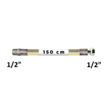 Ocak Doğalgaz Bağlantı Hortumu Flex 1-2 x 1-2 150 cm