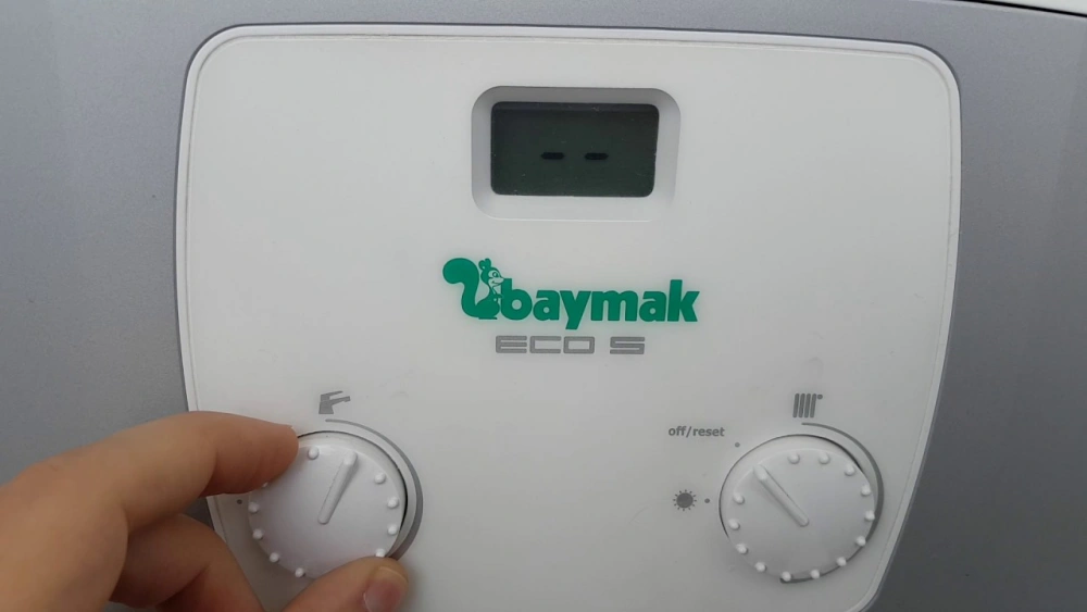 baymak eco5 ayar düğmesi ön panel